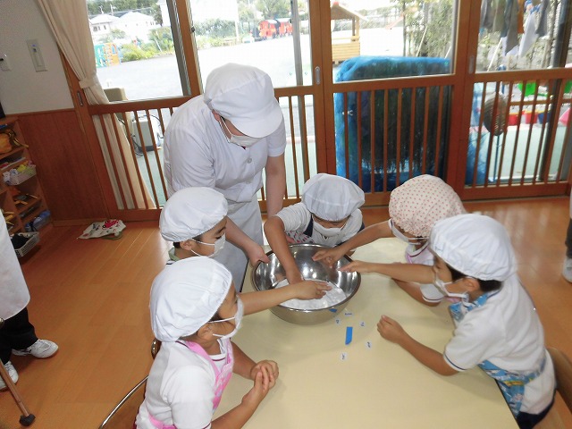 お月見団子作り